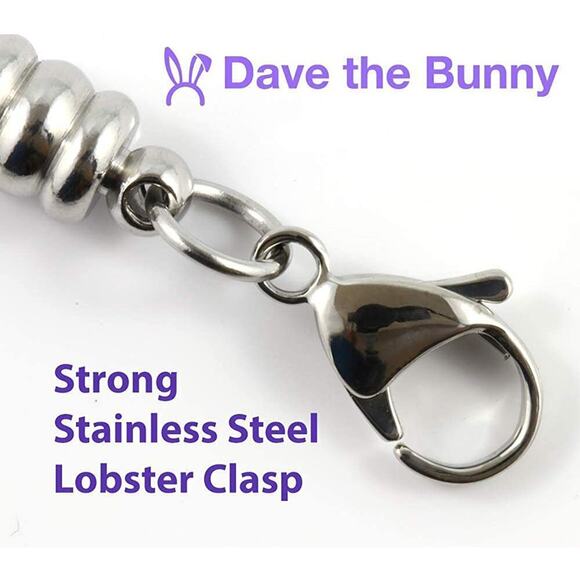 COPY - Tennis Racket Bracelet and Tennis Ball Stainless Steel Chain - Picture 9 of 10